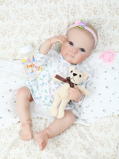Силиконовая кукла Реборн девочка Веста, 48 см-1